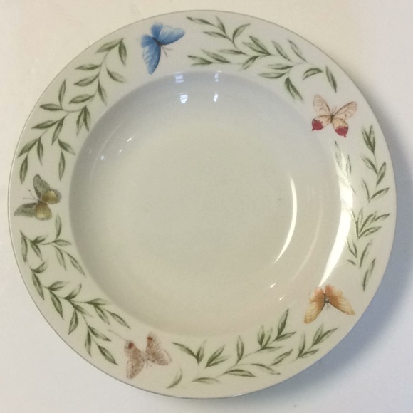 Farberware Arbor Life 4474 Lot of 2 Butterflies and Leaves Bowls 9" - Picture 2 of 5